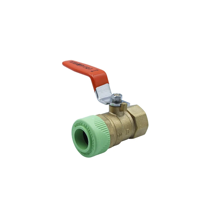 Push-in Kết nối nhanh Van bi bằng đồng thau nữ